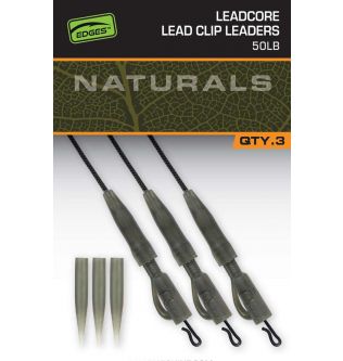Оснастка Безпечная Кліпса з Сердечником Fox EDGES™ Naturals Leadcore Lead Clip Leaders