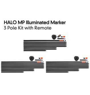  Комплект 3 Стаціонарних Маркерних Буїв з Пультом Fox Halo Illuminated Marker 3 Pole Kit Including Remote  